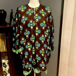 African Men's Clothing Traditional 2 Piece Embroidered Suit Shirt Pants